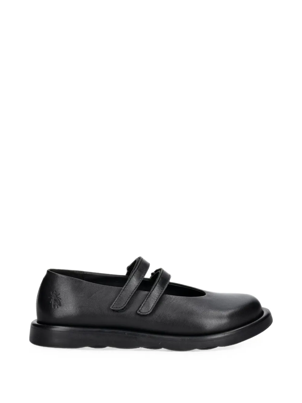 Fly London TORK514FLY touch-strap leather ballet flats Zwart
