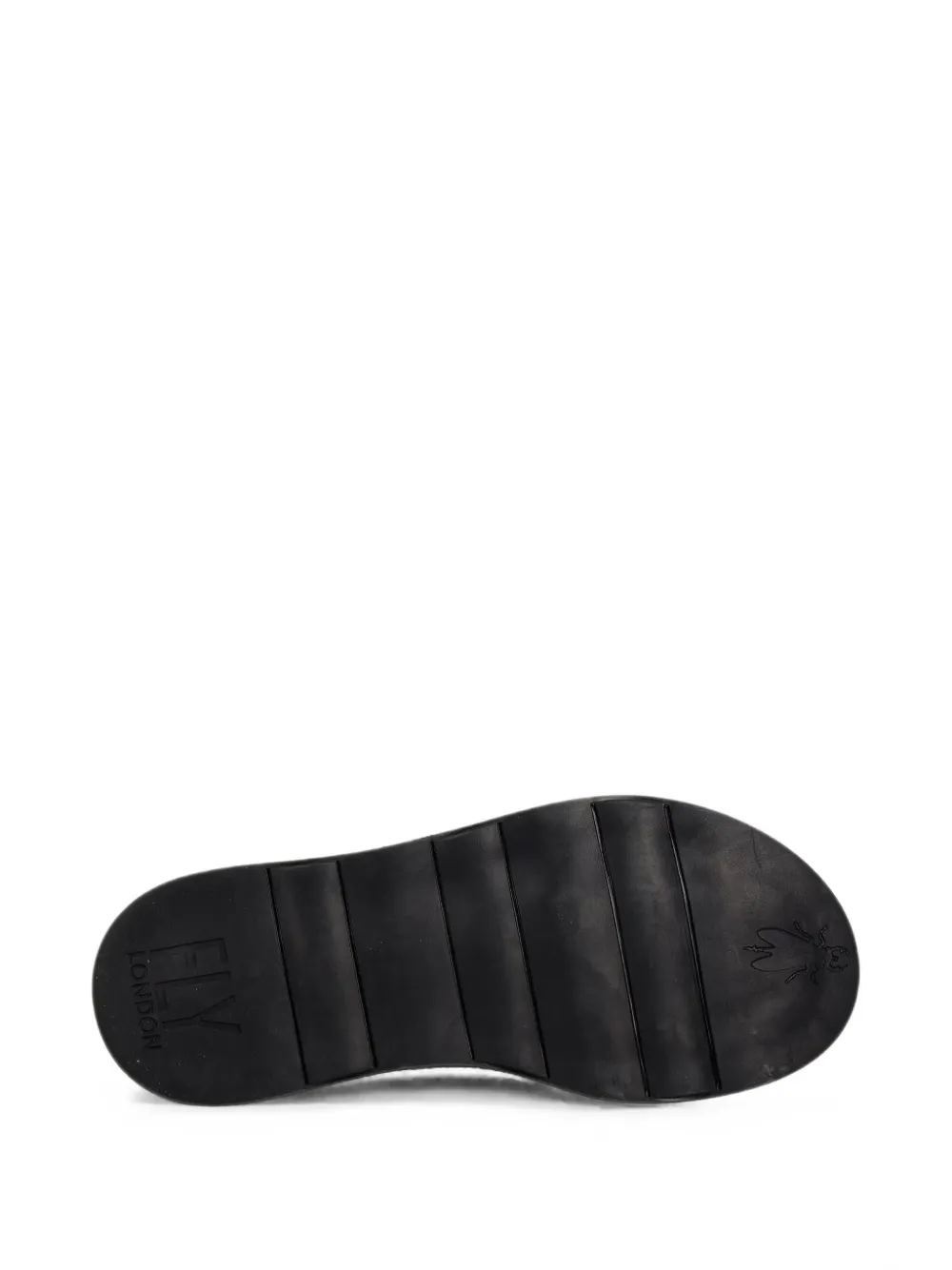 Fly London TORK514FLY touch-strap leather ballet flats Zwart