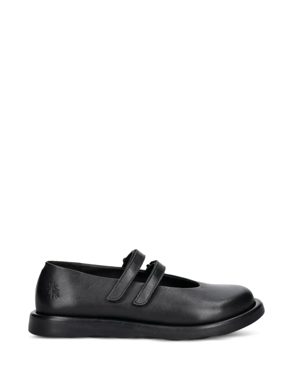 Fly London TORK514FLY touch-strap leather ballet flats - Nero