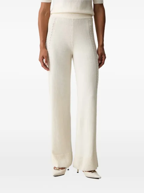 Ermanno Scervino pantalones de tejido calado