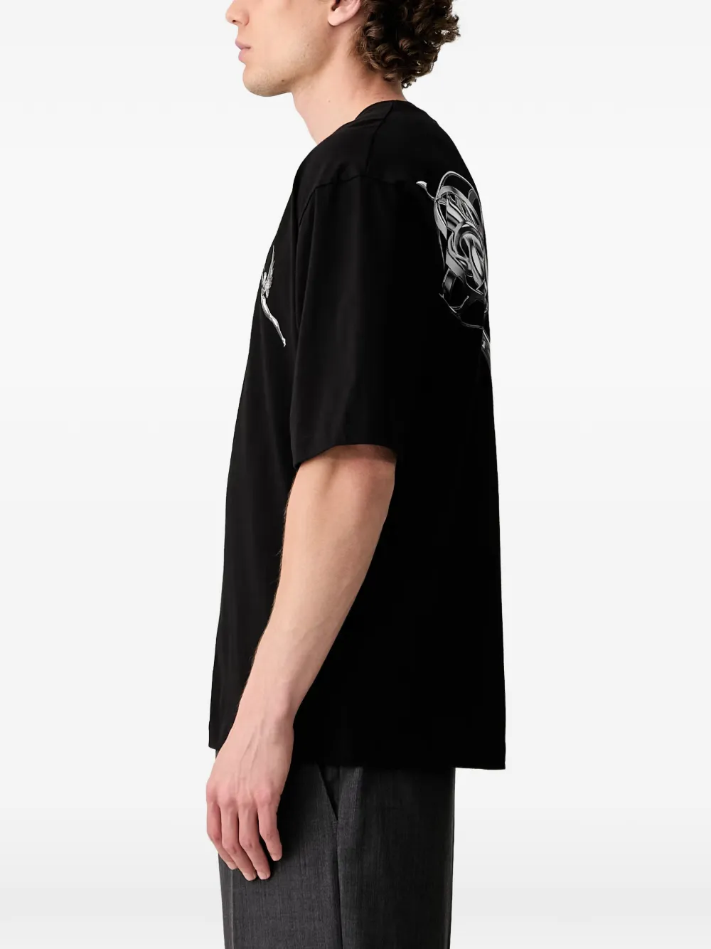 Filling Pieces T-shirt met grafische print Zwart