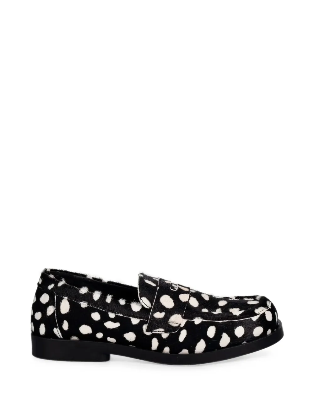 Fly London ANKI534FLY polka-dot pony-hair loafers Zwart