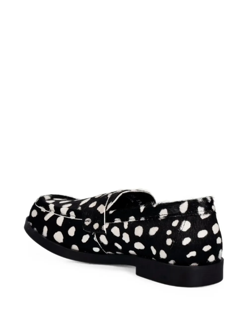 Fly London ANKI534FLY polka-dot pony-hair loafers Zwart