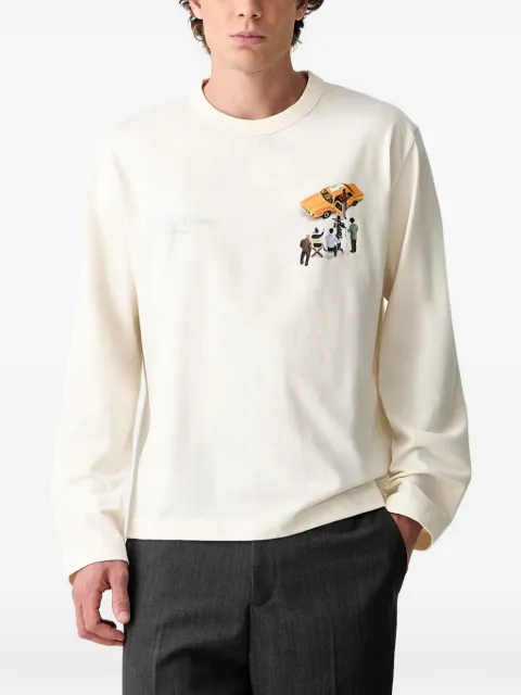 Filling Pieces graphic-print long-sleeve T-shirt