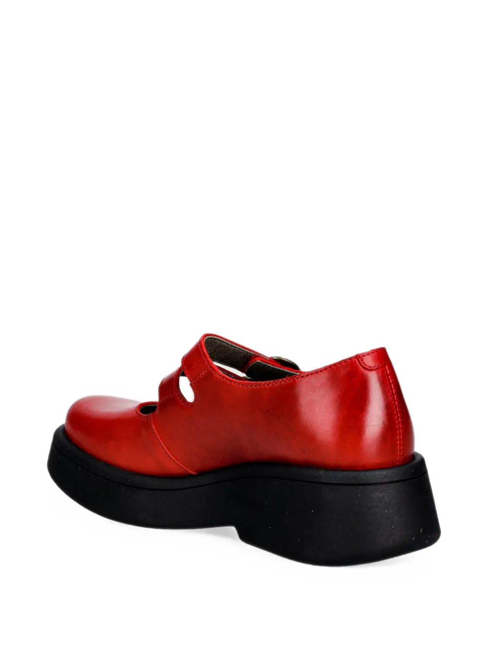 Fly London MILY532FLY buckle-strap platform shoes Rood