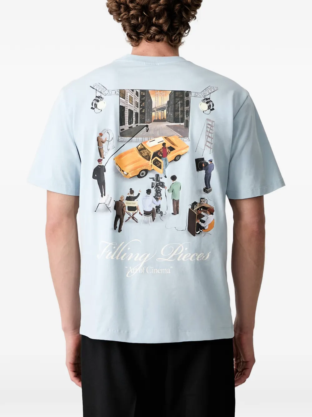 Filling Pieces T-shirt met grafische print Blauw