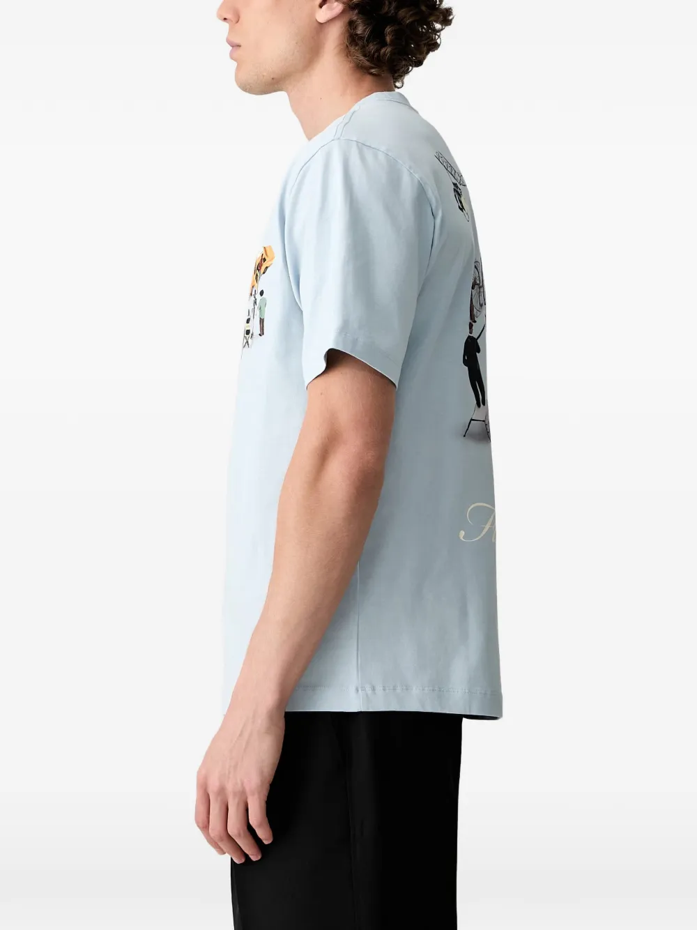 Filling Pieces T-shirt met grafische print Blauw