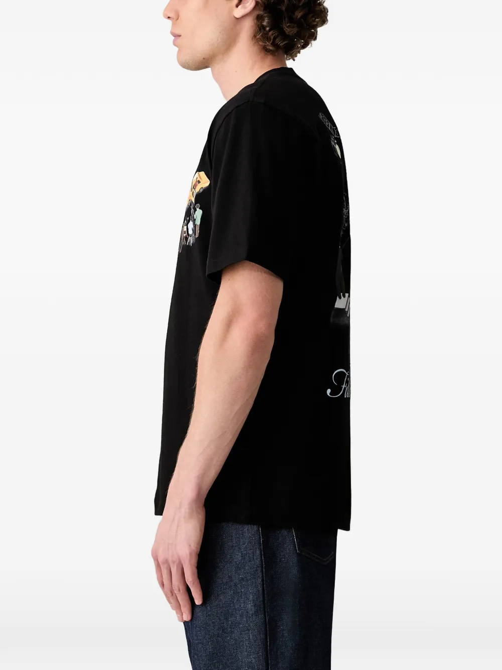 Filling Pieces T-shirt met grafische print Zwart