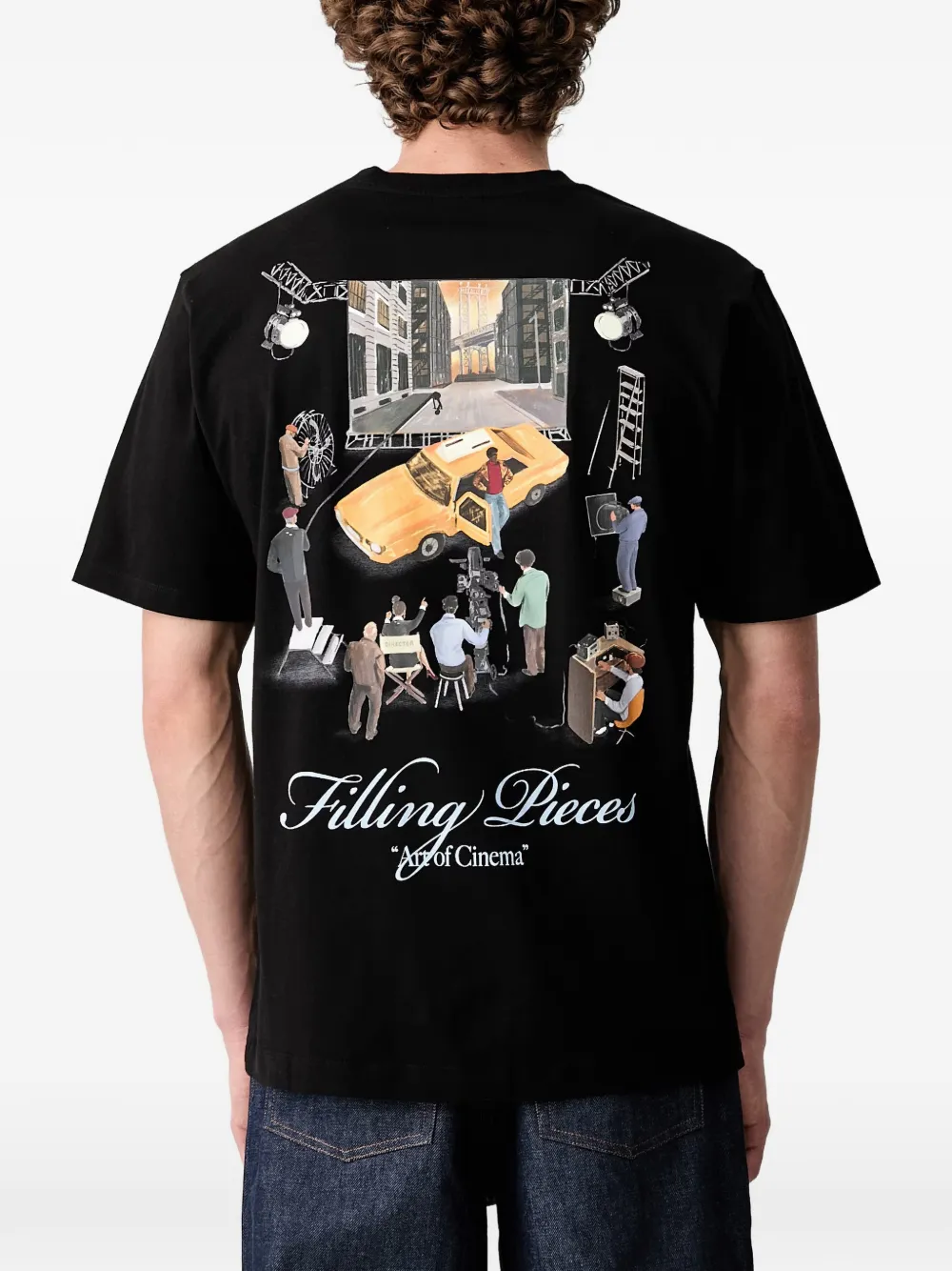 Filling Pieces T-shirt met grafische print Zwart