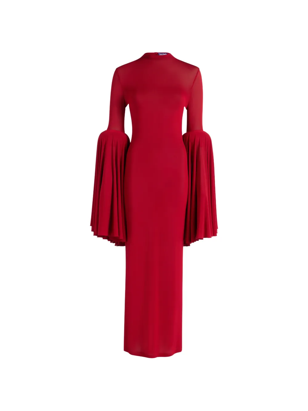 Jean Paul Gaultier pleated-sleeve long dress