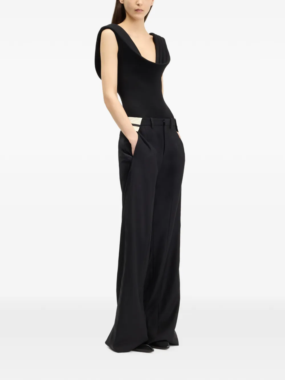 Jean Paul Gaultier Jersey body Zwart