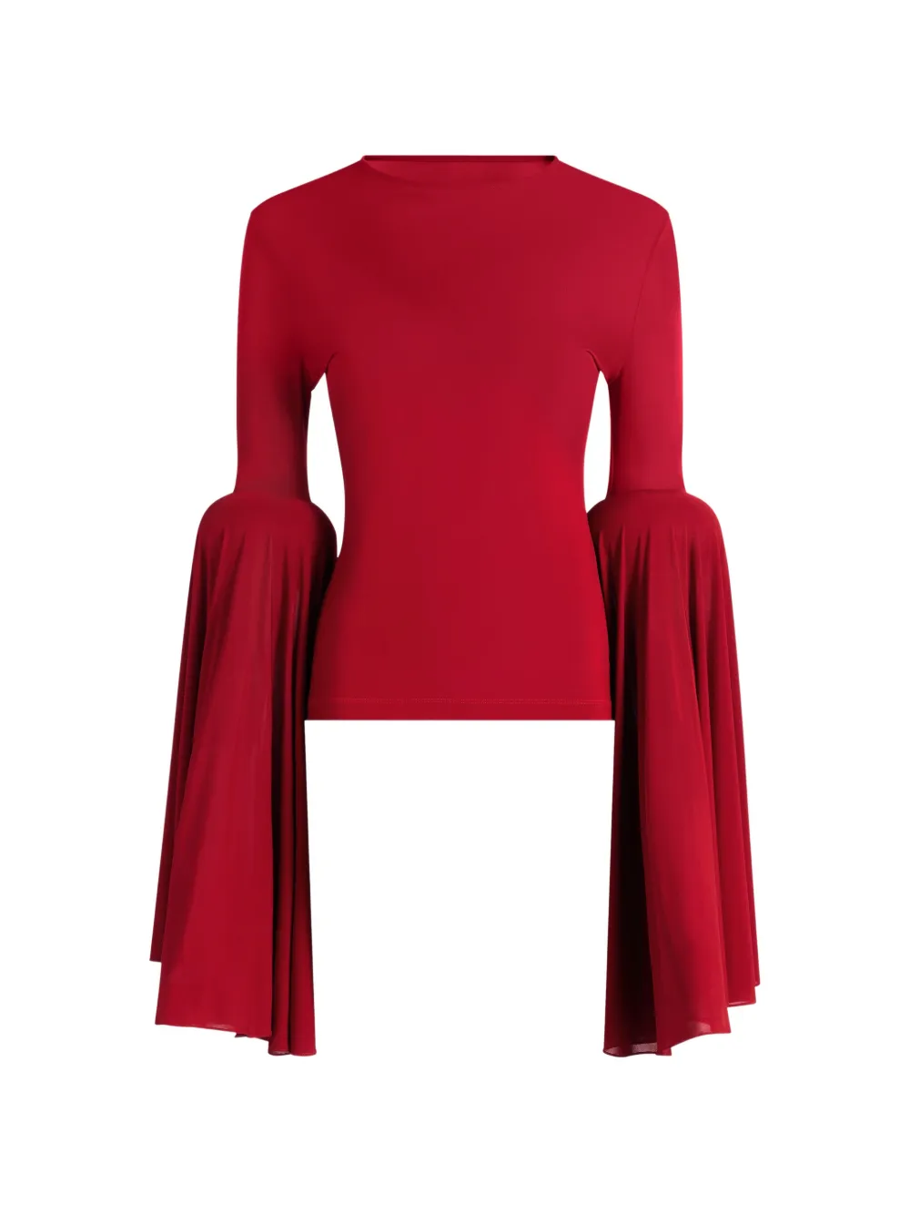 Jean Paul Gaultier gathered bell-sleeve top