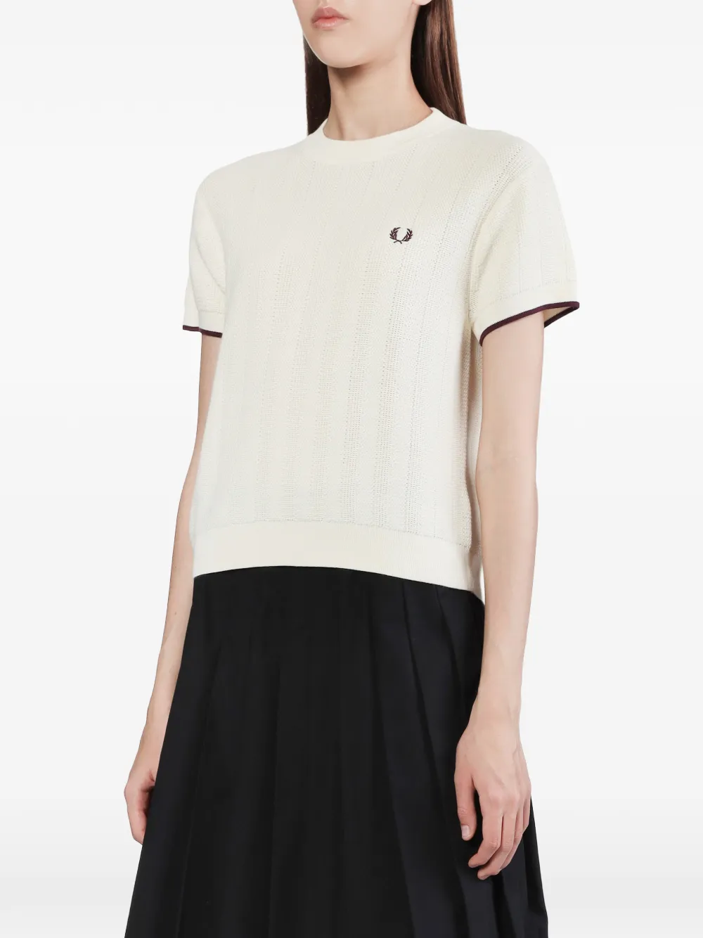 Fred Perry Gebreide trui Beige