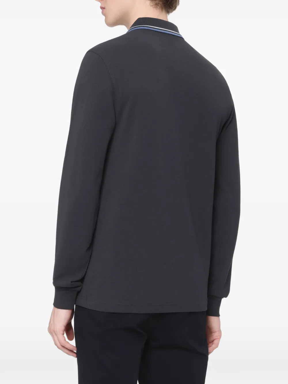 Fred Perry Twin Tipped long-sleeve polo shirt Grijs