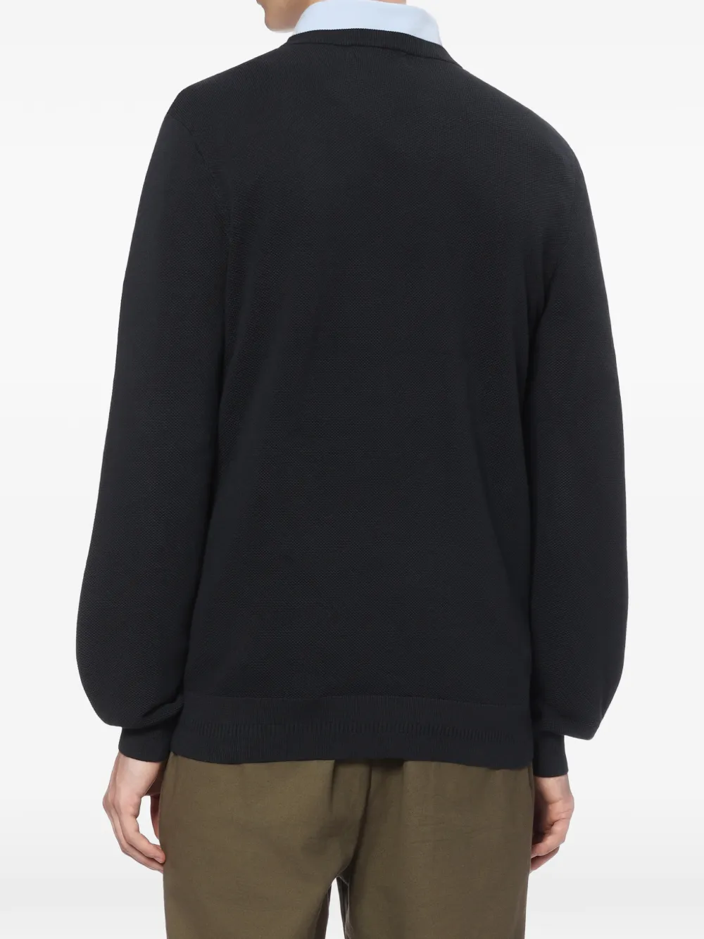 Fred Perry Trui met geborduurd logo Blauw