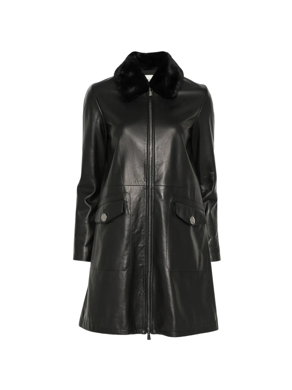 Bally Cappotto in pelliccia sintetica - Nero