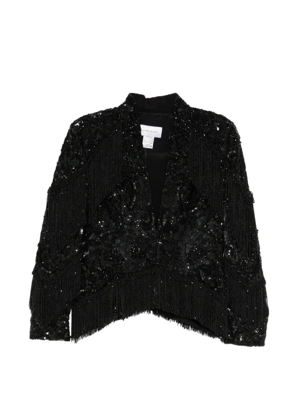 Zuhair Murad beaded fringed jacket · 44