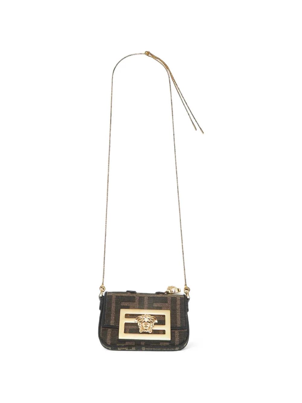 Fendi Pre-Owned x Versace nano Fendace Baguette shoulder bag - Marrone