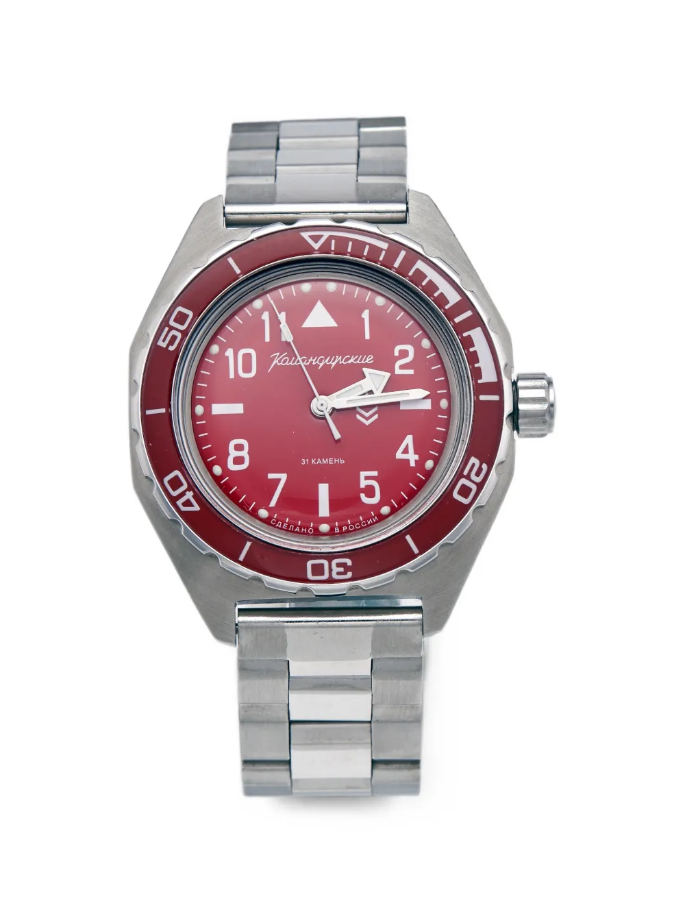 Vostok CLTH Komandirskie 42mm watch - Rot