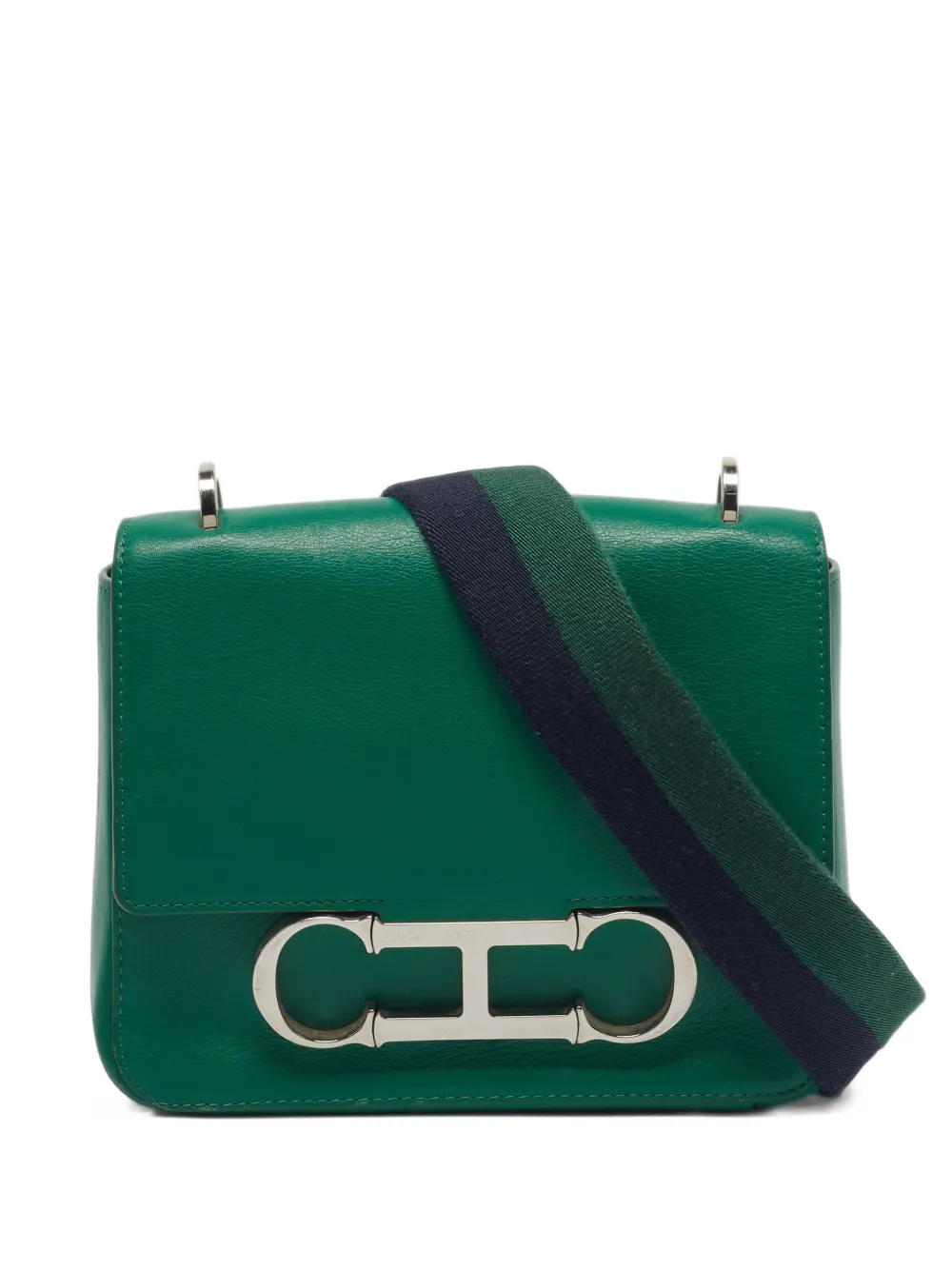 Carolina Herrera Vintage Borsa a spalla Insignia media - Verde