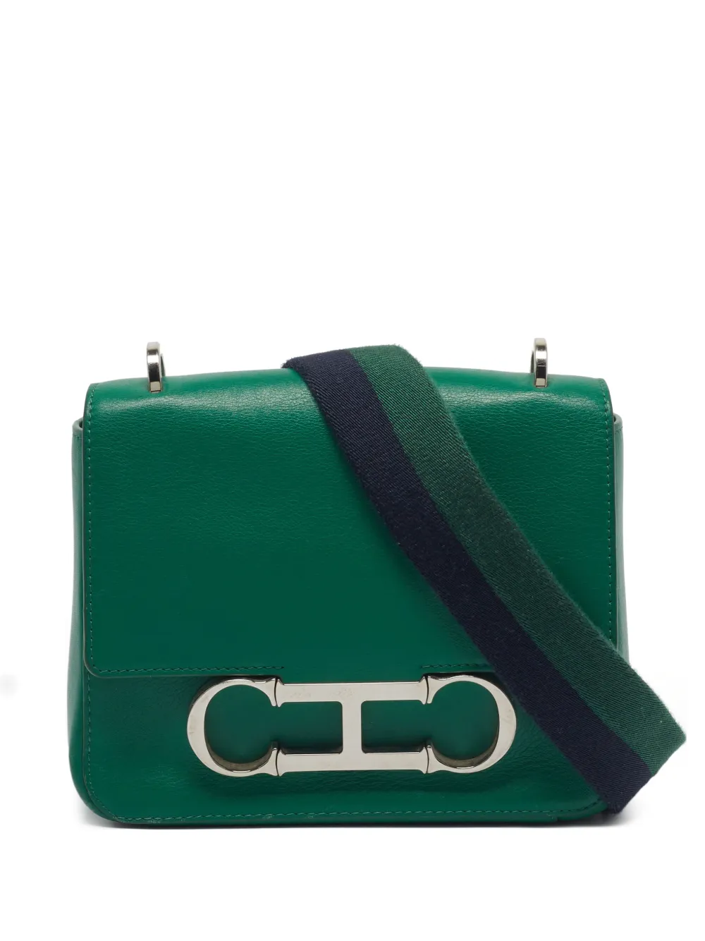 Carolina Herrera Vintage Borsa a spalla Insignia media - Verde
