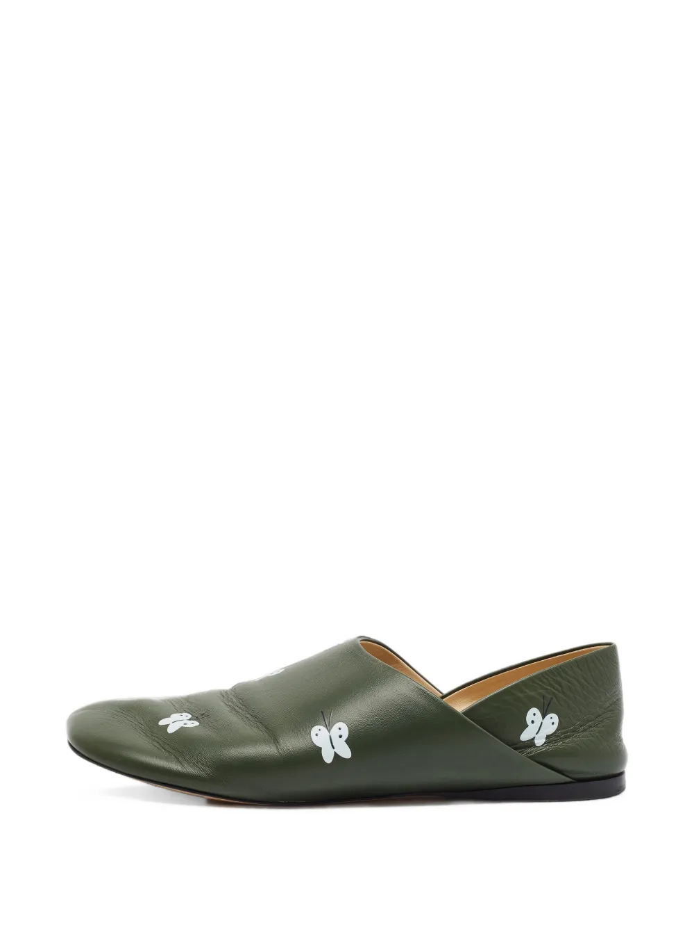 Loewe Pre-Owned x Suna Fujita Slippers Toy con stampa - Verde