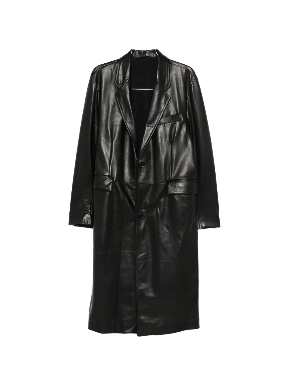 Salvatore Santoro single-breasted leather jacket - Schwarz