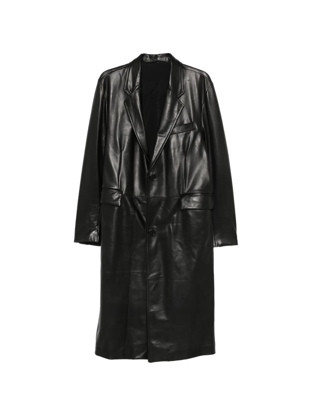 Salvatore Santoro single-breasted leather jacket - Nero