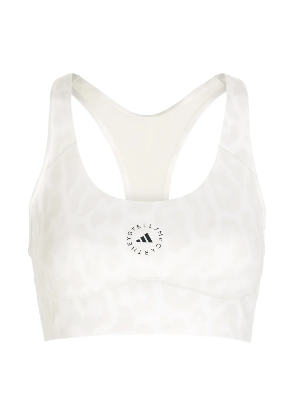 adidas by Stella McCartney Sport-BH mit Logo-Print - Weiß