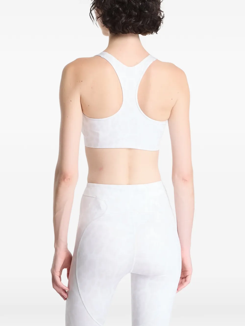 adidas by Stella McCartney Sport-bh met luipaardprint Wit