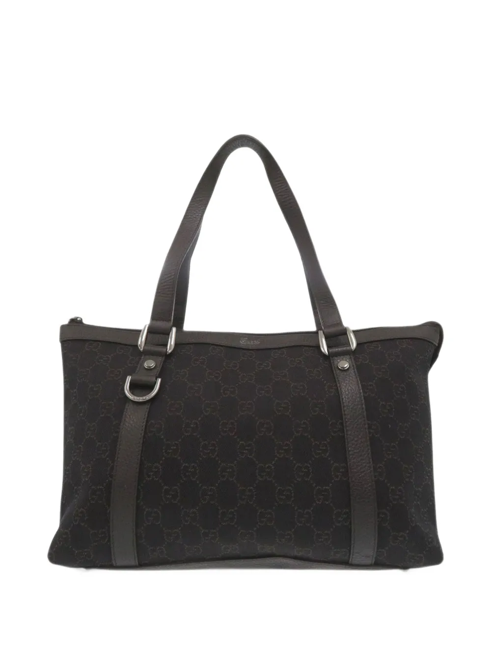 Gucci Pre-Owned Borsa tote Abbey in tela GG con anello a D 2000-2015 - Marrone