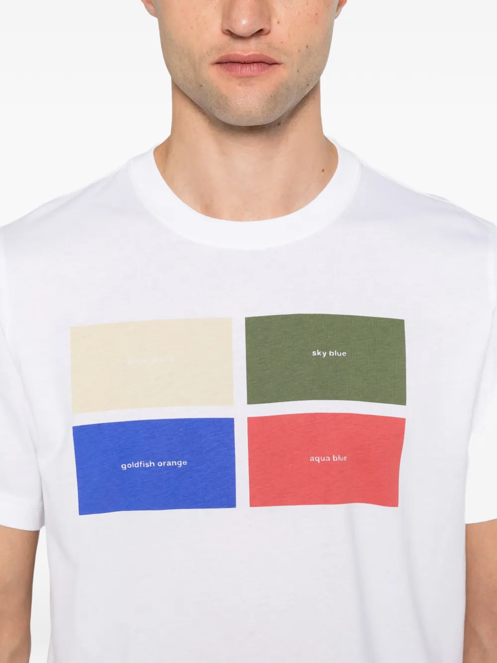 PS Paul Smith T-shirt met grafische print Wit