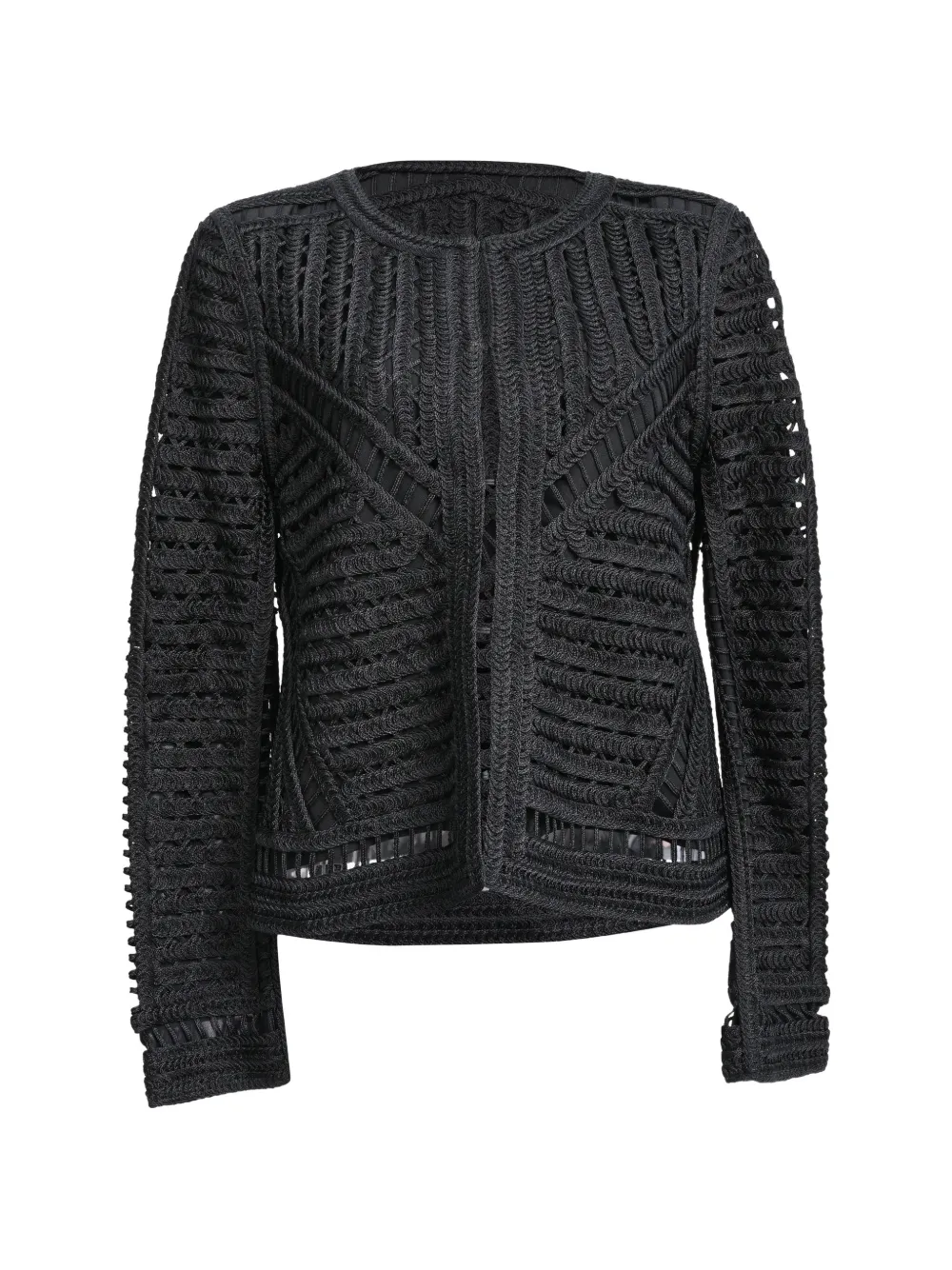 Maje Verone crochet jacket - Schwarz