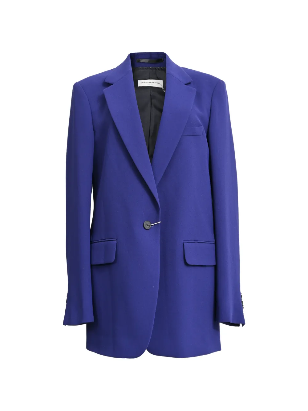 Dries Van Noten Pre-Owned blazer à simple boutonnage - Bleu Dries Van Noten Pre-Owned blazer à simple boutonnage - Bleu