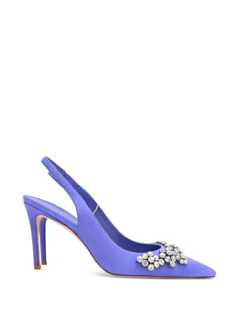 Stuart Weitzman Crystal Fleur Pumps