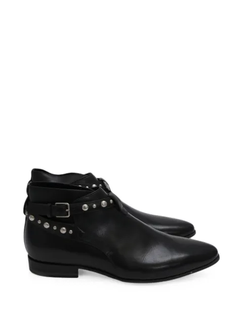 Saint Laurent Pre-Owned Jodhpur studded ankle boots