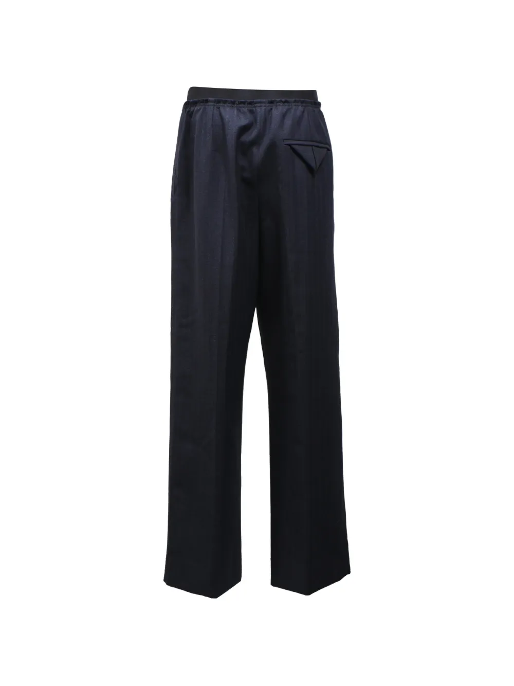 Bottega Veneta Pre-Owned straight-leg wool trousers - Blu