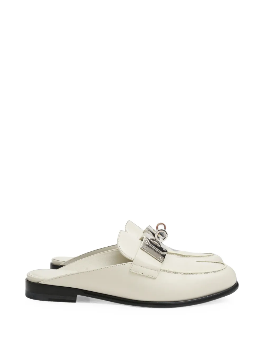 Hermès Pre-Owned Iota Kelly buckle mules - Nude