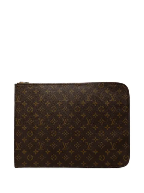 Louis Vuitton Pre-Owned Monogram Poche Documents Portfolio business-taske fra 1988