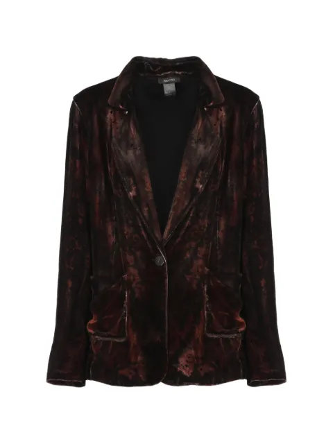 Avant Toi velvet single-breasted jacket