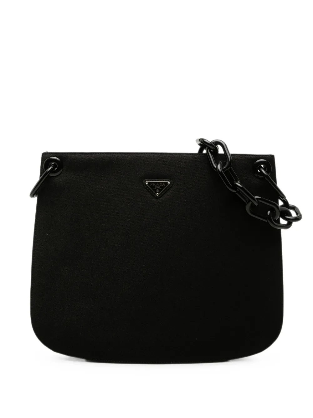Prada Pre-Owned 2013-2026 Canvas Lucite Chain shoulder bag - Schwarz