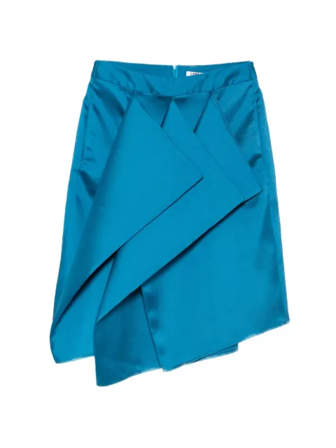 Lutz Huelle Fleuron draped midi skirt