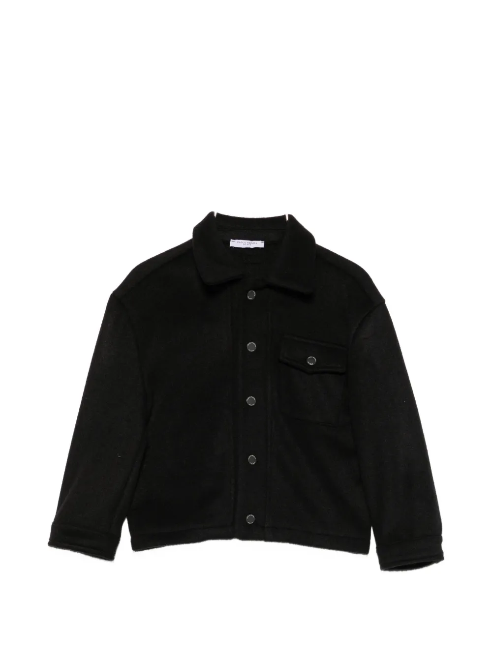 Paolo Pecora Kids button-fastening pocket-detail jacket - Schwarz