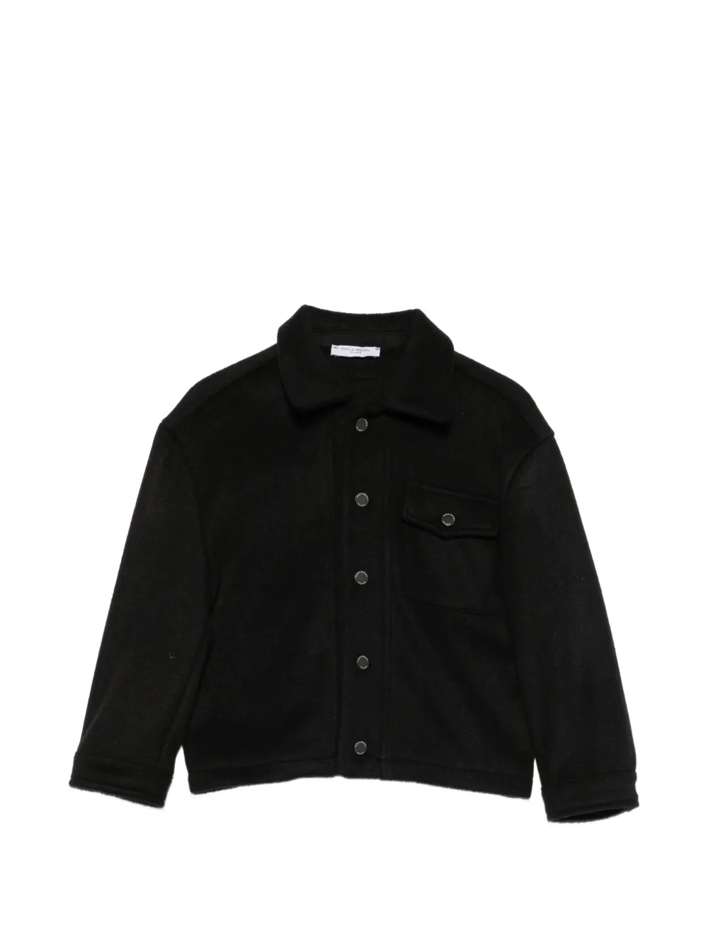 Paolo Pecora Kids button-fastening pocket-detail jacket - Nero