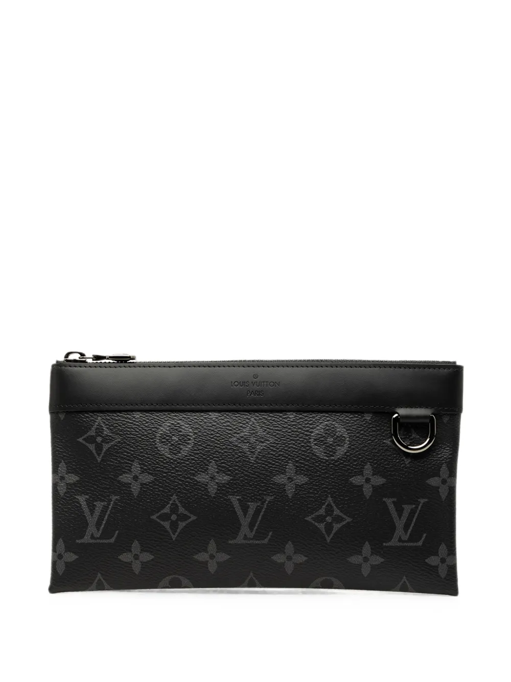 Louis Vuitton Pre-Owned 2019 Monogram Eclipse Pochette Discovery PM Clutch - Schwarz