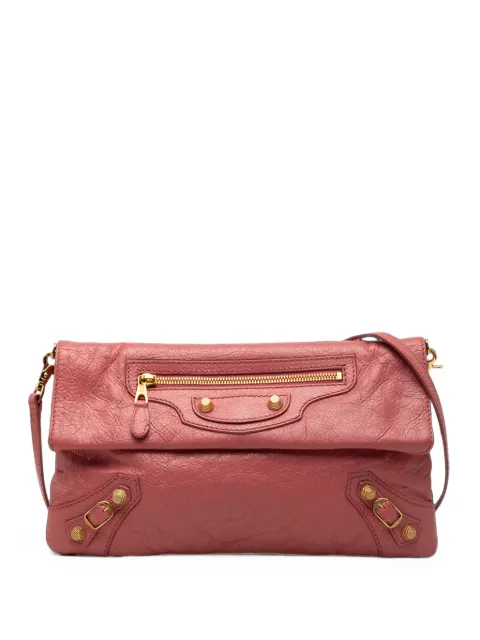 Balenciaga Pre-Owned 2016 Lambskin Motocross Giant 12 Envelope Clutch With Strap crossbody bag