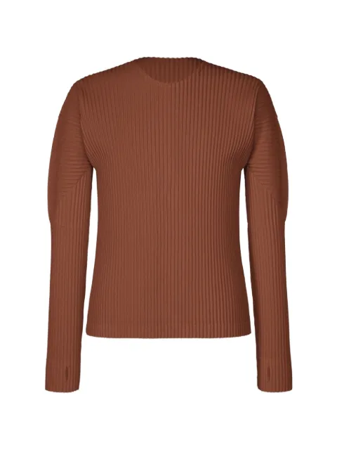 Homme Plissé Issey Miyake plissé-effect long-sleeve sweater