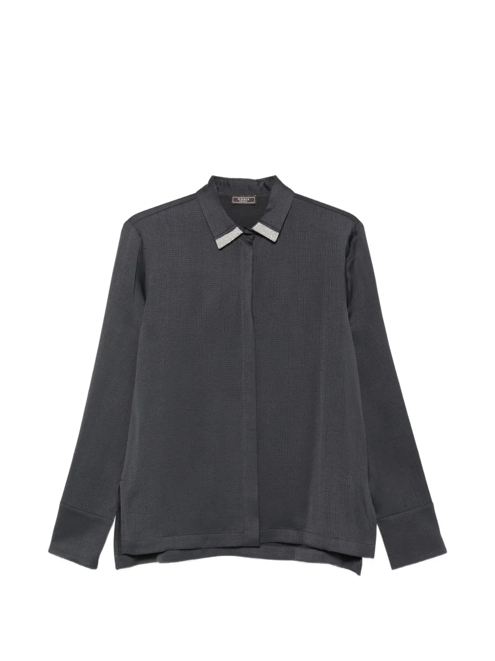 Peserico embellished-collar shirt