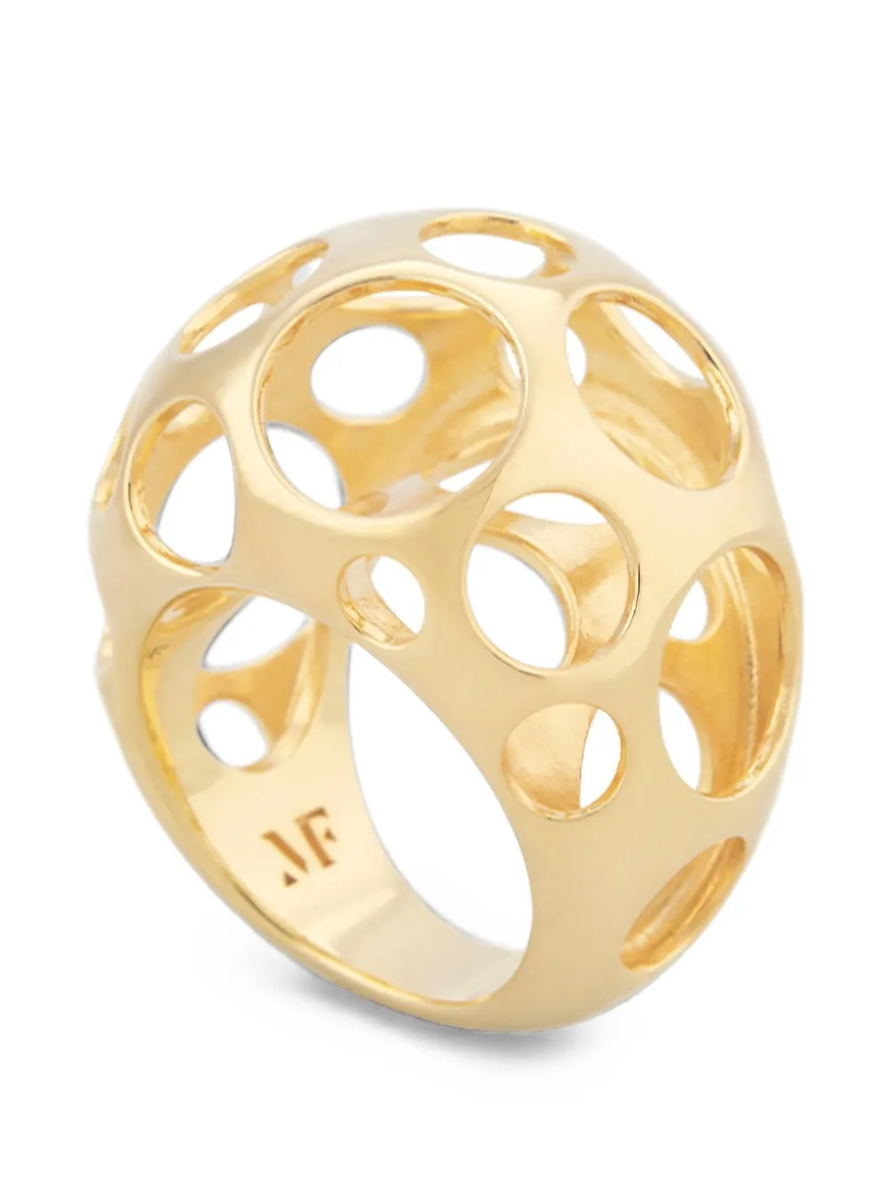 MARIA FRERING Repetition cut-out ring - Gold