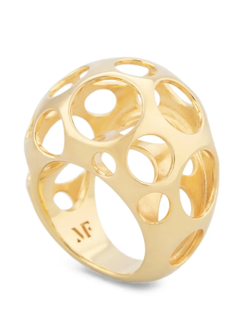 MARIA FRERING Repetition cut-out ring - Oro